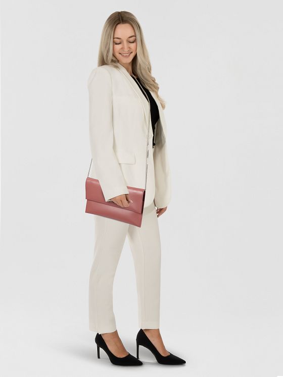 Patrizia Pepe Fly Spojková taška Kůže 27.5 cm