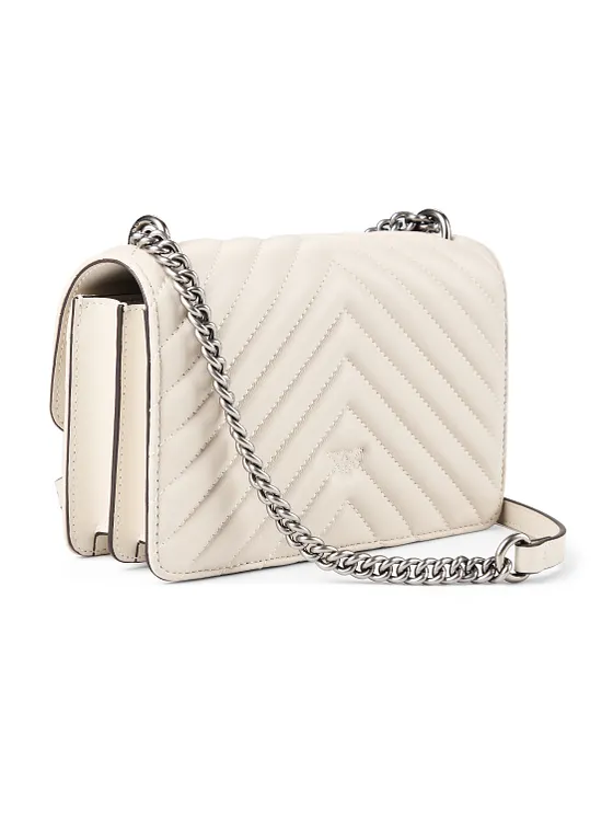 PINKO Love One Bolsa de hombro Piel natural 21 cm PINKO Love One Bolsa de hombro Piel natural 21 cm