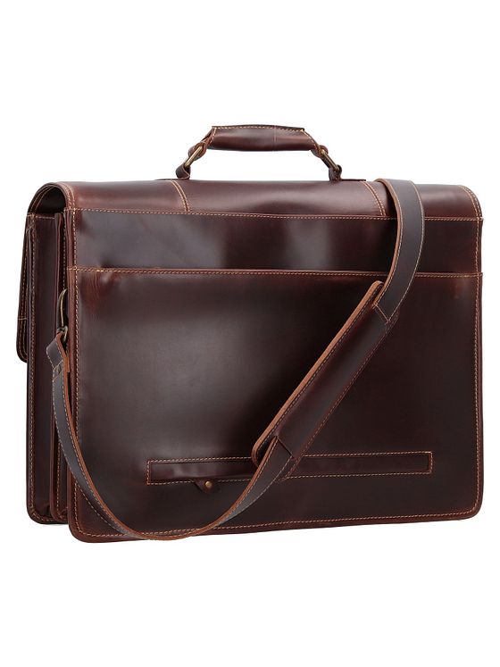 Buckle & Seam Nevada dokumentmappe læder 42 cm rum til bærbar computer