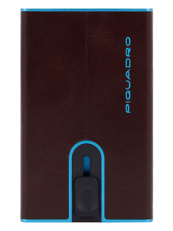 Piquadro Black Square Kreditkortetui RFID-beskyttelse Læder 6 cm