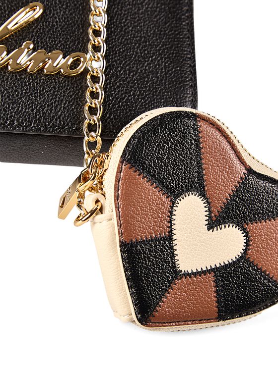 Love Moschino Heart Charm Taška přes rameno Kůže 20 cm