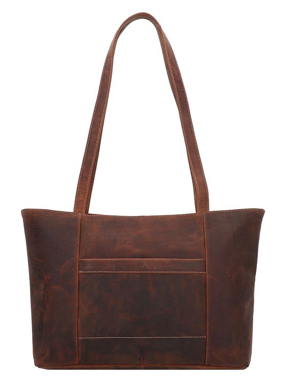 Jack Kinsky Baltimore 18 skuldertaske i læder 34 cm