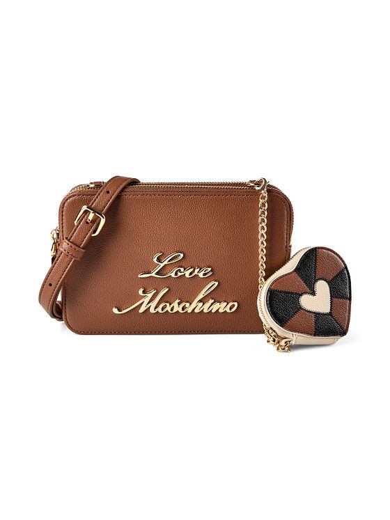 Love Moschino Heart Charm Taška přes rameno Kůže 20 cm