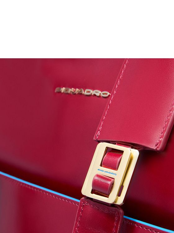 Piquadro Blue Square Skuldertaske RFID-beskyttelse Læder 30 cm Laptoprum