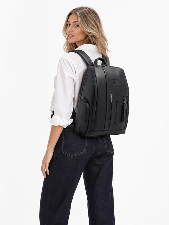 Piquadro Urban Daypack RFID-beskyttelse Læder 46 cm Laptoprum