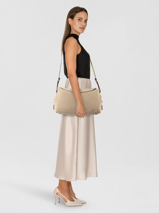 PINKO Saddle Horizontal Skuldertaske Læder 34 cm PINKO Saddle Horizontal Skuldertaske Læder 34 cm