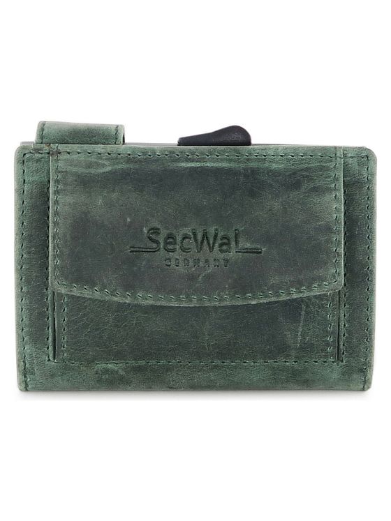 SecWal Peněženka na kreditní karty RFID kožená 9 cm