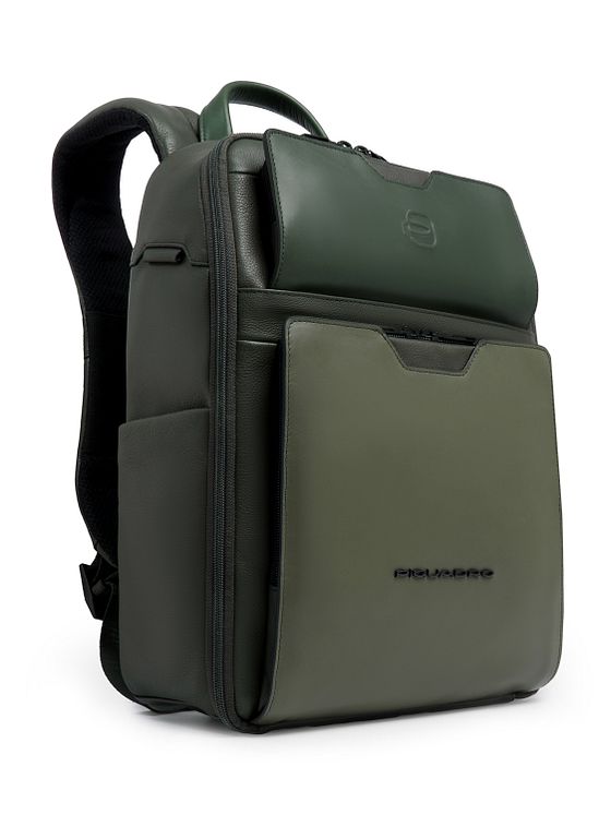 Piquadro Ael Batoh Kůže 37 cm Kapsa na notebook