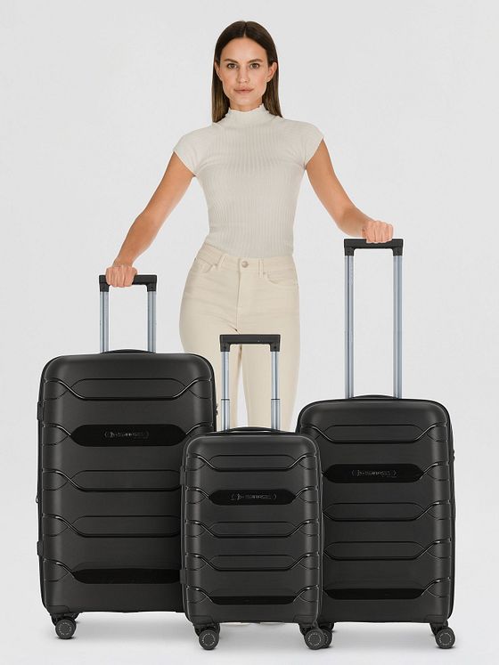 Polestream Strz by Asteroid 4 kolečka Sada kufrů 3-dílný s roztažitelným záhybem