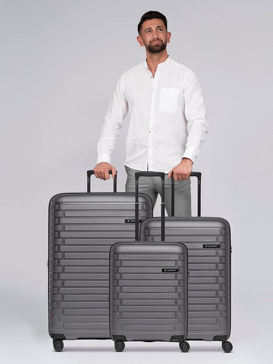 Pactastic Collection 04 THE THREE SET + 4 hjul Kuffert 3-delt med strækfold