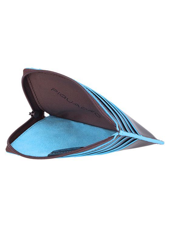 Piquadro Blå firkantet kreditkortholder RFID-læder 12 cm Piquadro Blå firkantet kreditkortholder RFID-læder 12 cm