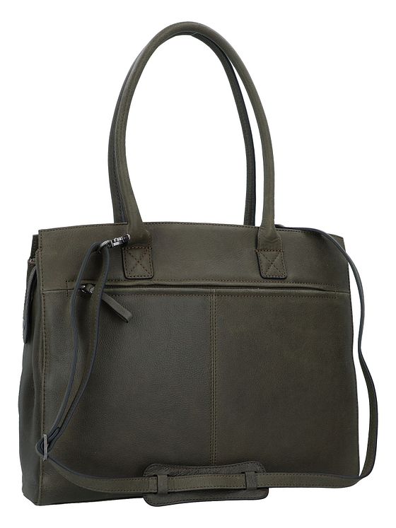 Castelijn & Beerens Carisma skuldertaske RFID-læder 38 cm rum til bærbar computer