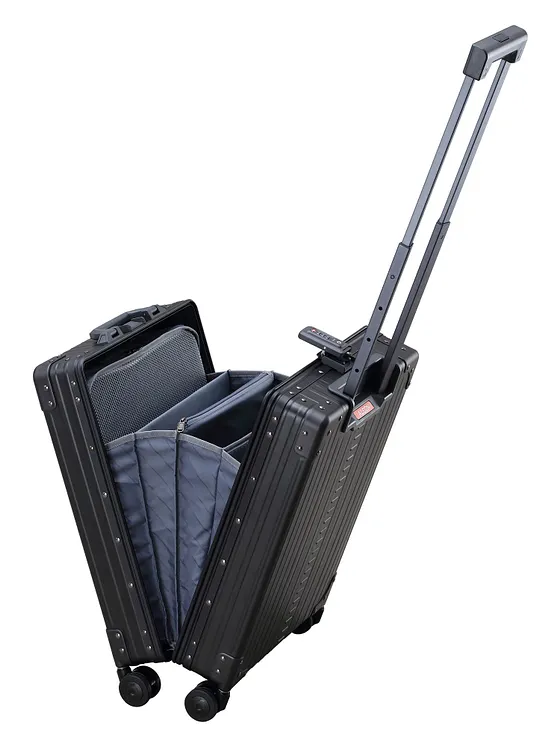 Aleon Business-kabinväska med 4-hjulig konstruktion i Aluminium, 55 cm Aleon Business-kabinväska med 4-hjulig konstruktion i Aluminium, 55 cm