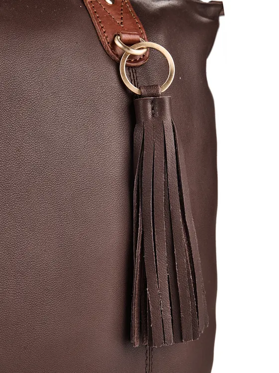 Harbour 2nd Lucia Bolsa de hombro Piel natural 38 cm