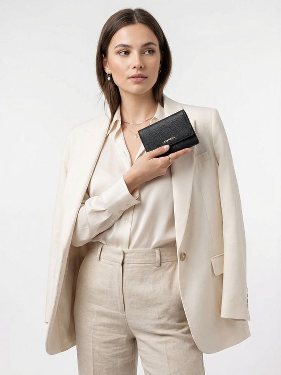 Lazarotti Bologna Kožená peněženka XL s přihrádkou na zip kůže 14 cm