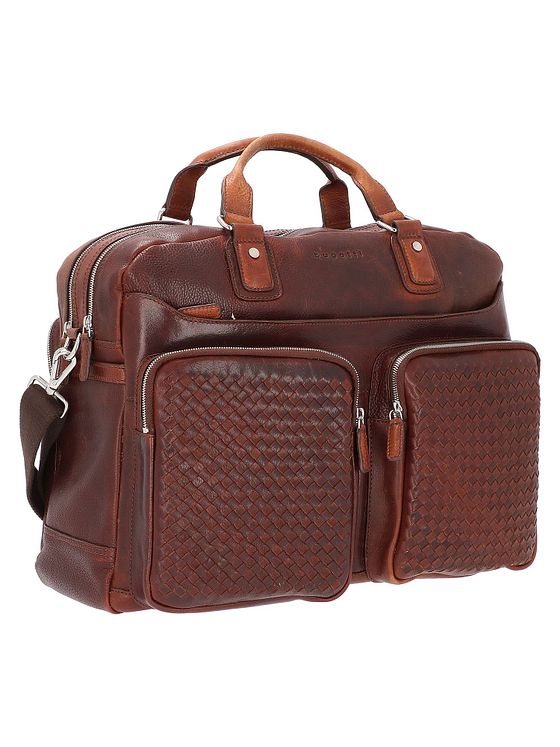 bugatti Vævet dokumentmappe i læder 48 cm