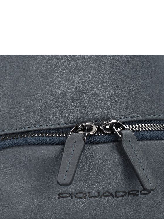 Piquadro Sort firkantet skuldertaske i læder 20 cm Piquadro Sort firkantet skuldertaske i læder 20 cm