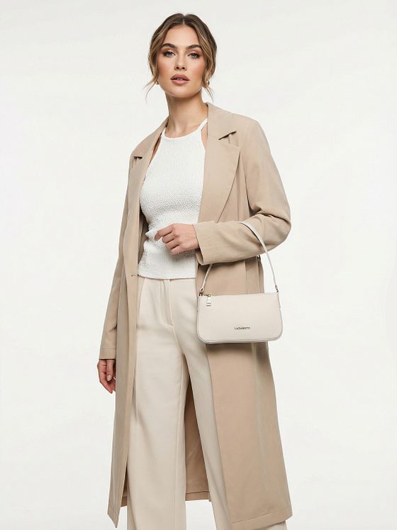 Lazarotti Bologna Leather Pochette skuldertaske i læder 22 cm