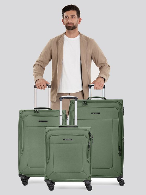 Franky Melbourne 3.0 4-hjulet kuffertsæt, 3-delt, med stretchfoldning