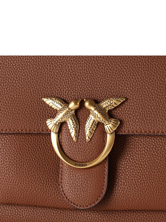 PINKO Love One Skuldertaske Læder 30 cm