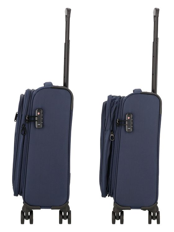 d & n Travel Line 9704 4 hjul Kabinetrolley S 55 cm med strækfold d & n Travel Line 9704 4 hjul Kabinetrolley S 55 cm med strækfold