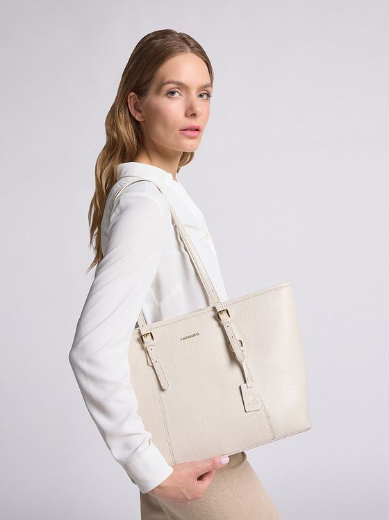 Lazarotti Bologna Leather Shopper-taske Læder 35 cm