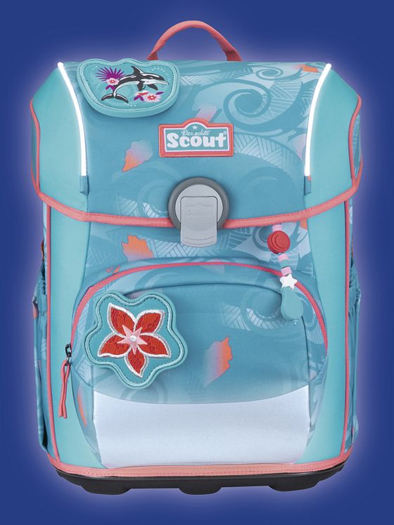 Scout Neo Exklusiv Safety Light Skoleransel-sæt 5-delt