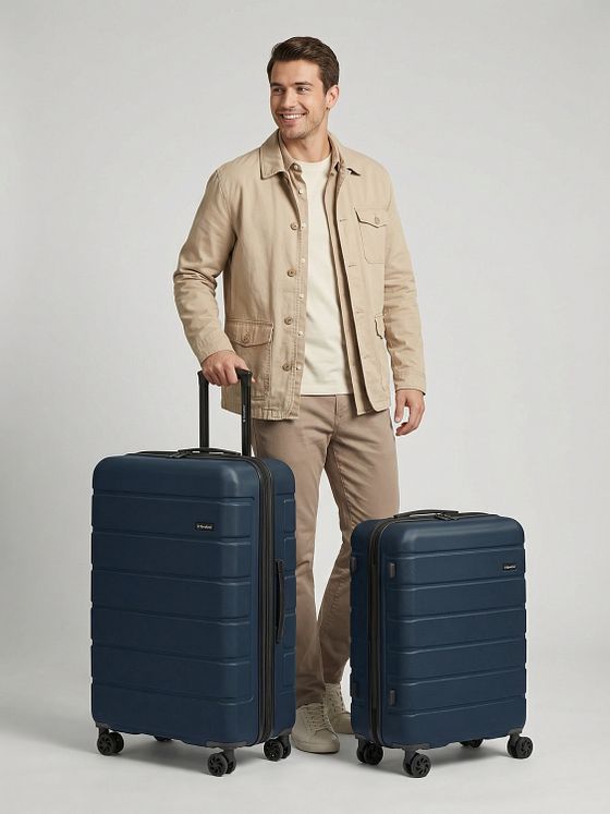 Saxoline Miami 4 kolečka Sada kufrů 2-dílný s roztažitelným záhybem