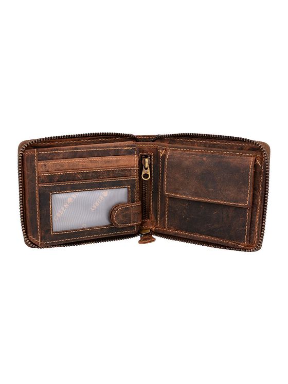 Greenburry Vintage pung i læder 13 cm