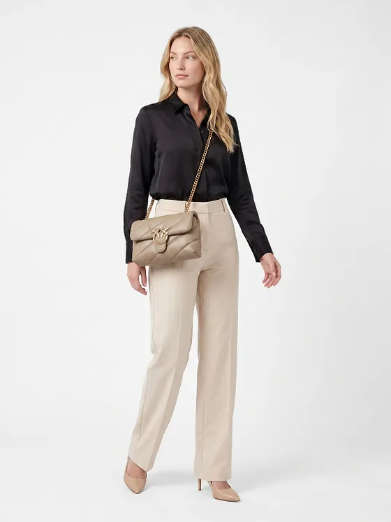 PINKO Love Puff Crossbody-laukku Nahka 27 cm PINKO Love Puff Crossbody-laukku Nahka 27 cm