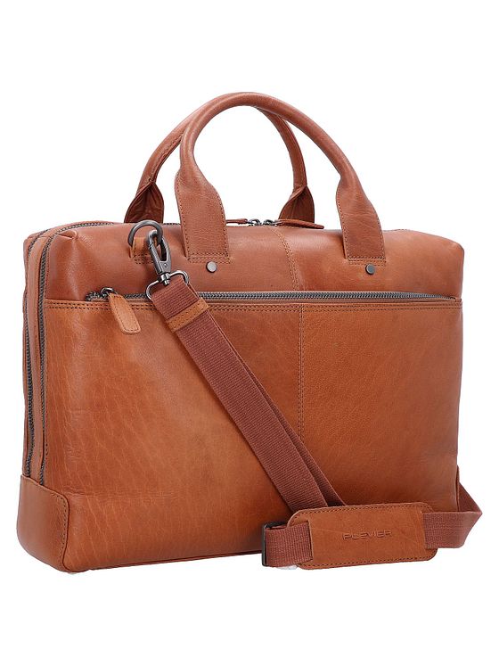 Plevier Rock Flint Dokumenttaske RFID-beskyttelse Læder 41 cm Laptoprum