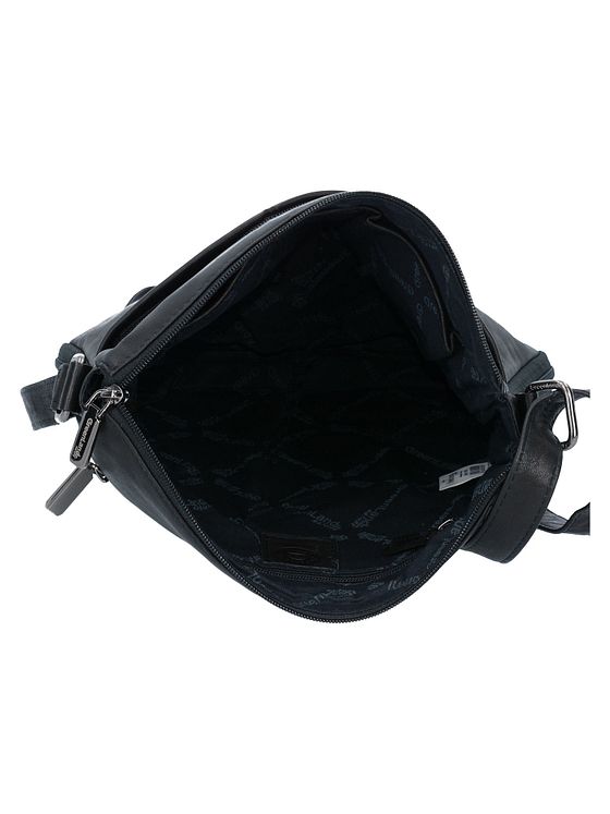 Greenland Nature Black Nappa Skuldertaske Læder 29 cm