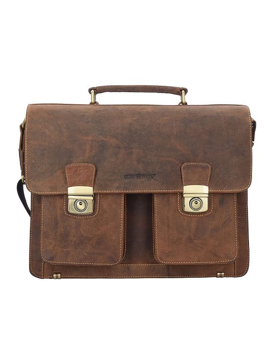 Greenburry Vintage dokumentmappe i læder 40 cm