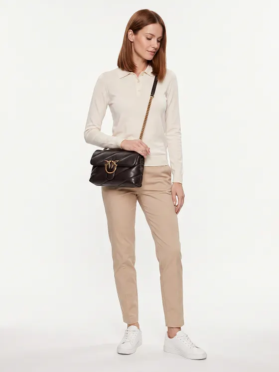 PINKO Love Puff Crossbody-laukku Nahka 27 cm