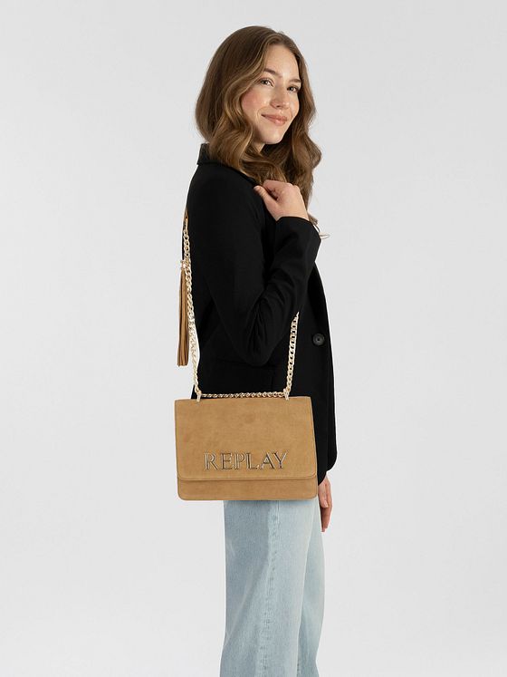 Replay Skuldertaske Læder 25.5 cm Replay Skuldertaske Læder 25.5 cm