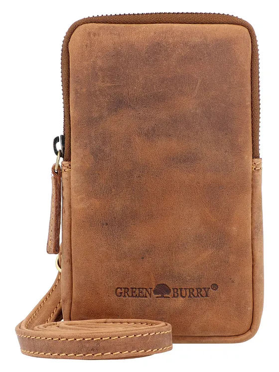 Greenburry Vintage Mobilväska Läder 11 cm
