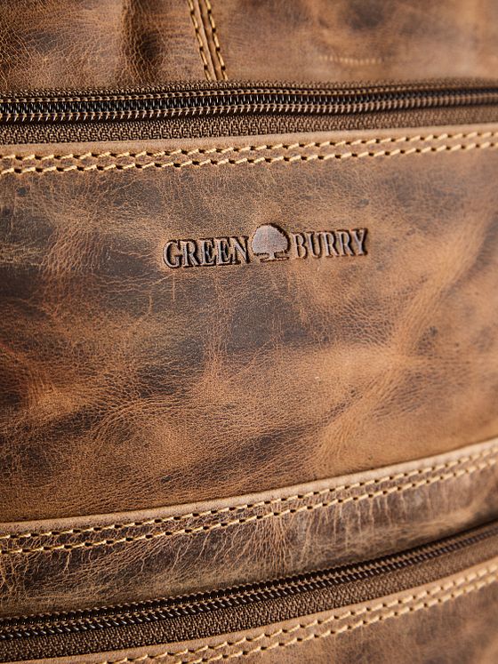 Greenburry Vintage Daypack Læder 44 cm Laptoprum