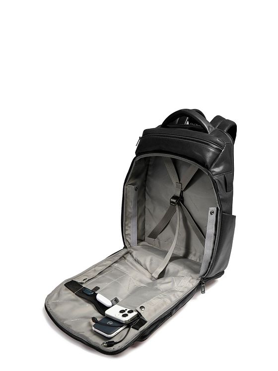 Piquadro Zaino rejserygsæk RFID-læder 44 cm laptoprum