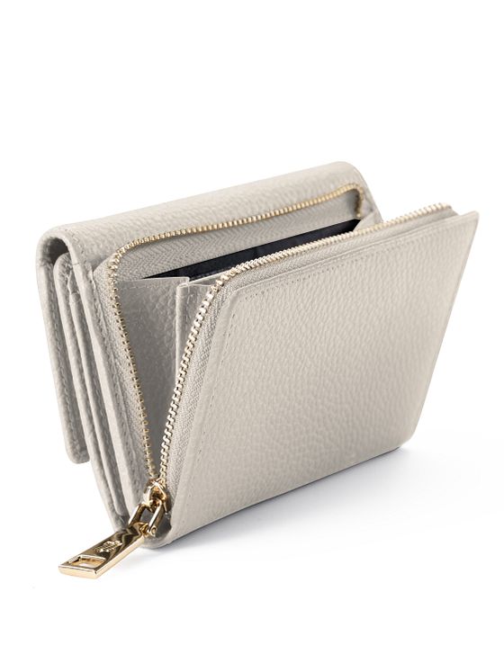 Lazarotti Bologna Kožená peněženka XL s přihrádkou na zip kůže 14 cm