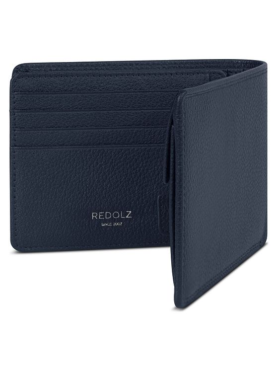 Redolz Leather Essentials QF pung RFID læder 12 cm fold-ud med lynlåsrum