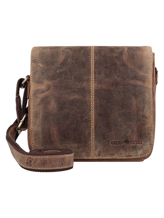 Greenburry Vintage skuldertaske i læder 20 cm Greenburry Vintage skuldertaske i læder 20 cm