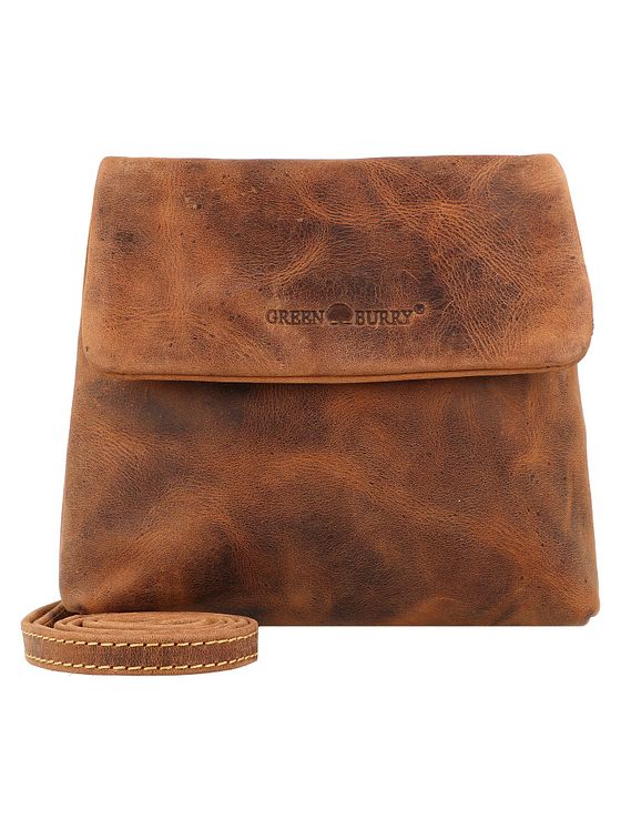 Greenburry Vintage skuldertaske i læder 25 cm