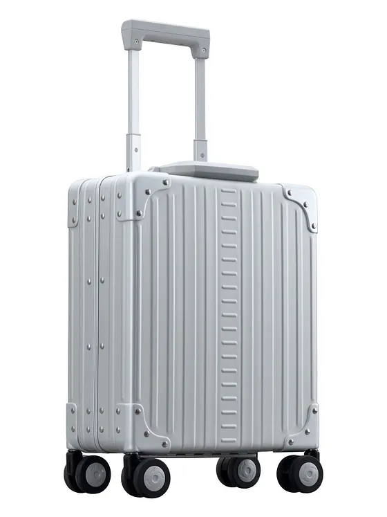 Aleon Business-kabinväska med 4-hjulig konstruktion i Aluminium, 42 cm, med fack för bärbar dator