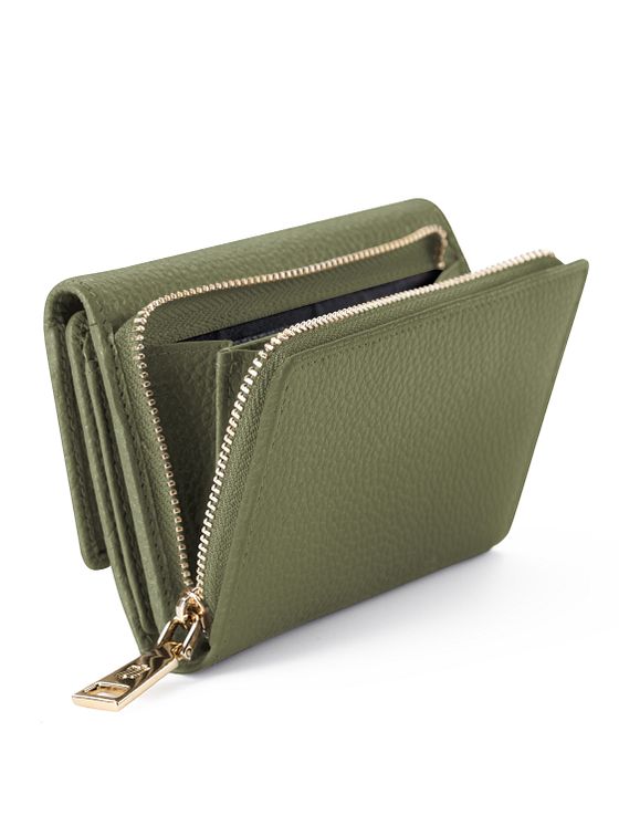 Lazarotti Bologna Kožená peněženka XL s přihrádkou na zip kůže 14 cm