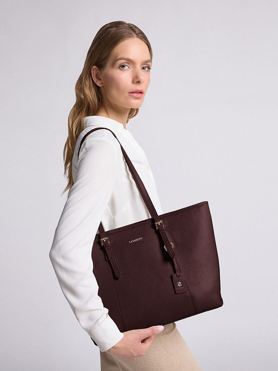 Lazarotti Bologna Leather Shopper-taske Læder 35 cm