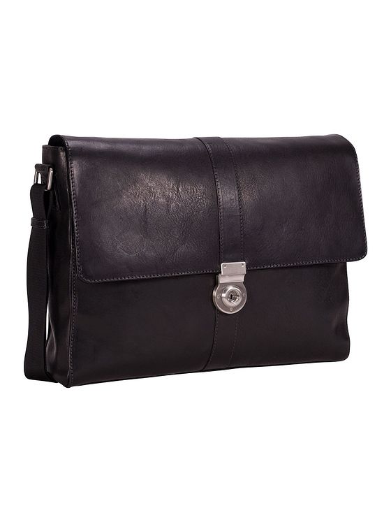 Leonhard Heyden Bergamo Messenger læder 38 cm rum til bærbar computer