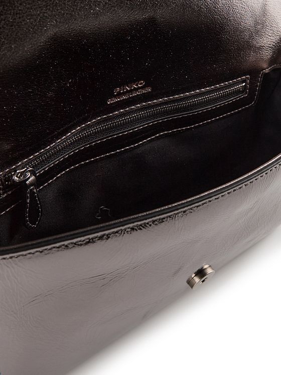 PINKO Love One Classic Skuldertaske Læder 27 cm