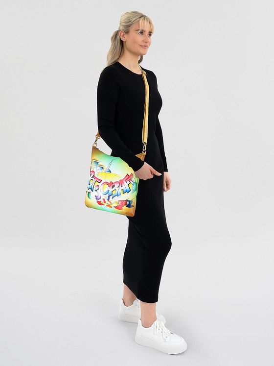 Greenland Nature Art+Craft skuldertaske i læder 34 cm