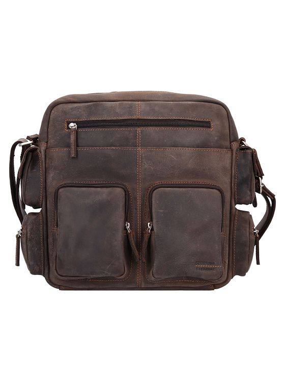 Greenland Nature Westcoast skuldertaske i læder 29 cm