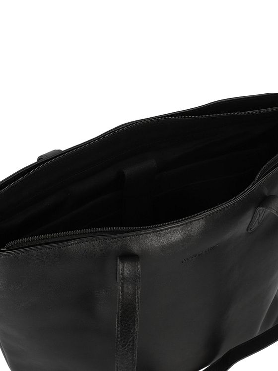 Greenburry Pure Black Shopper-taske Læder 35 cm Laptoprum Greenburry Pure Black Shopper-taske Læder 35 cm Laptoprum